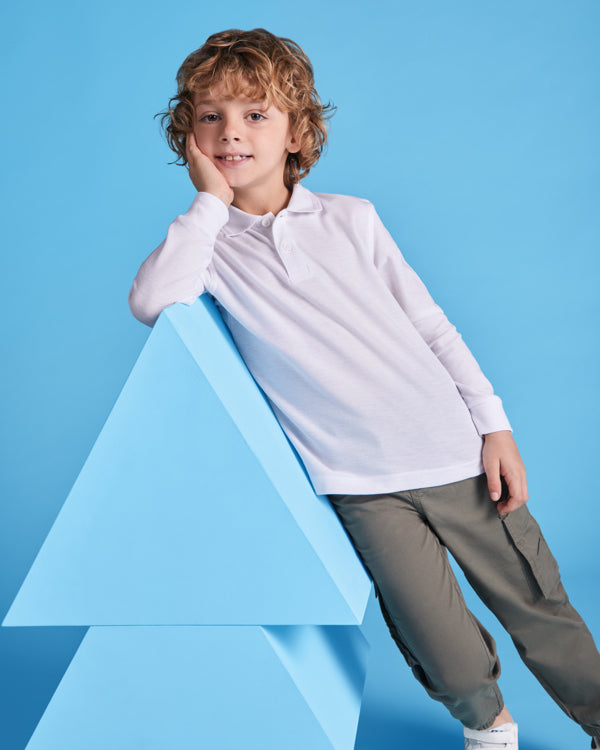 Tricou polo copii cu mâneca lungă Carpe Child