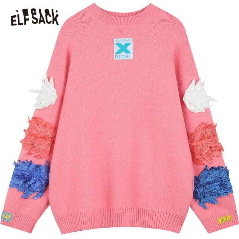 MultiColor Casual Pullover Spring ELF
