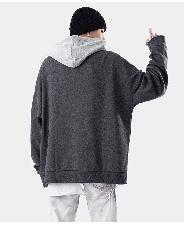 Hit Color Patches Loose Retro Sweater