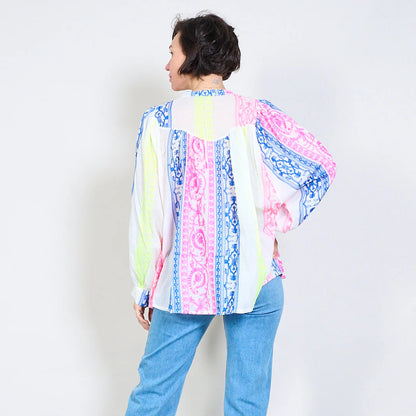 Cămasă cu broderie Lush Bloom