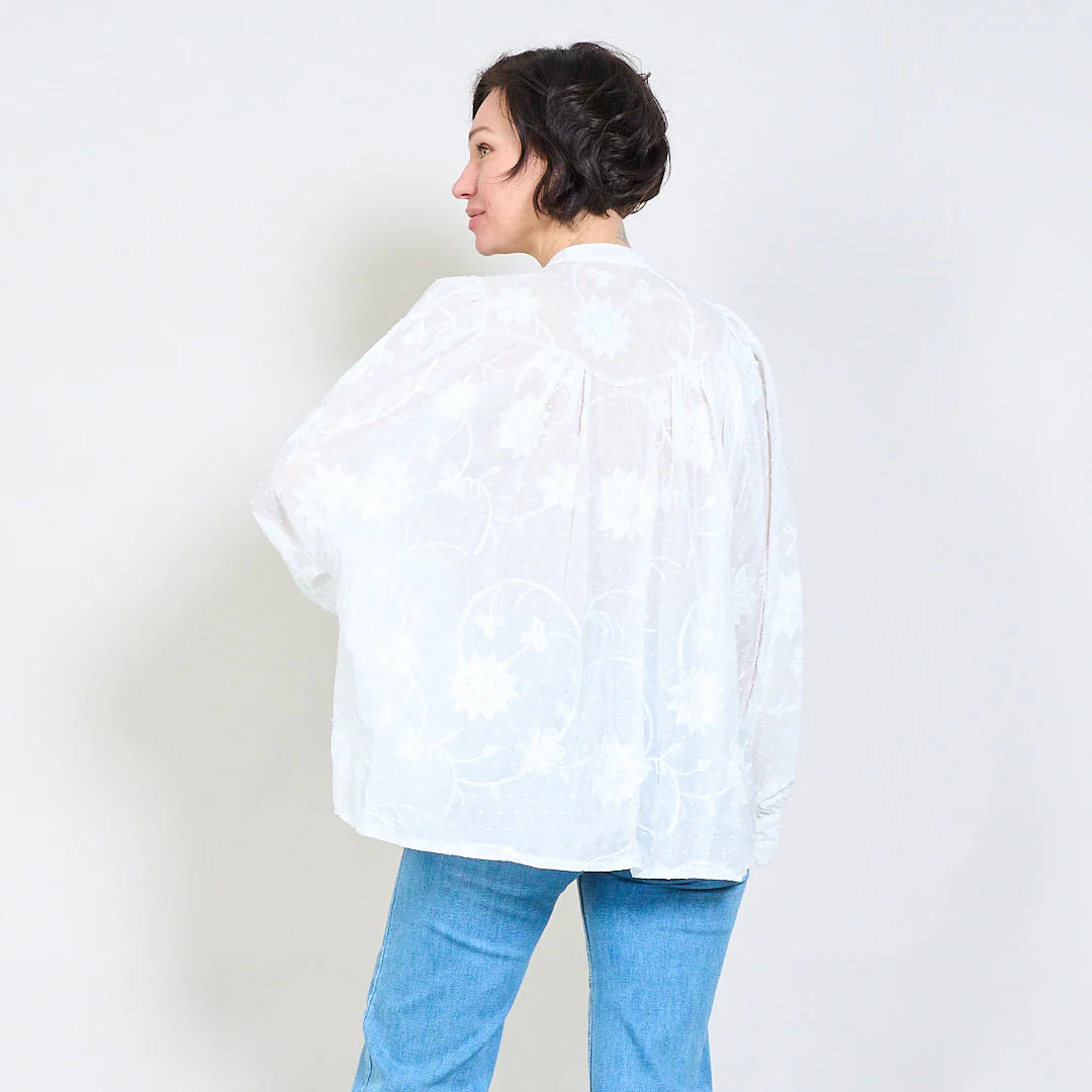 Cămașă cu broderie Daisy Bloom