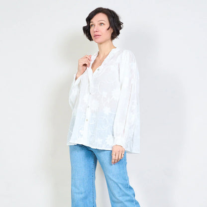Cămașă cu broderie Daisy Bloom