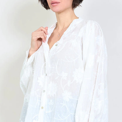Cămașă cu broderie Daisy Bloom