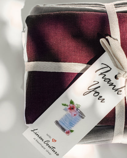 Double Cloth linen beach bag with pocket