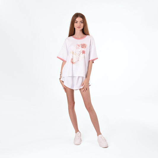 Tricou Rosé Flowers