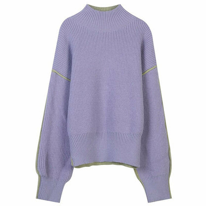 Cold Winter Women Knitted Turtleneck Thicken Sweaters Casual Basic