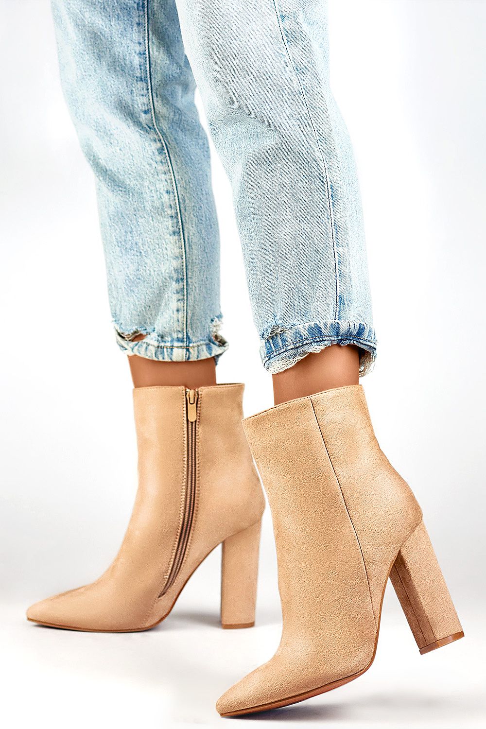  Botine cu toc model 200277 PRIMO 