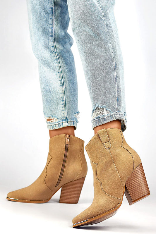  Botine cu toc model 200877 PRIMO 