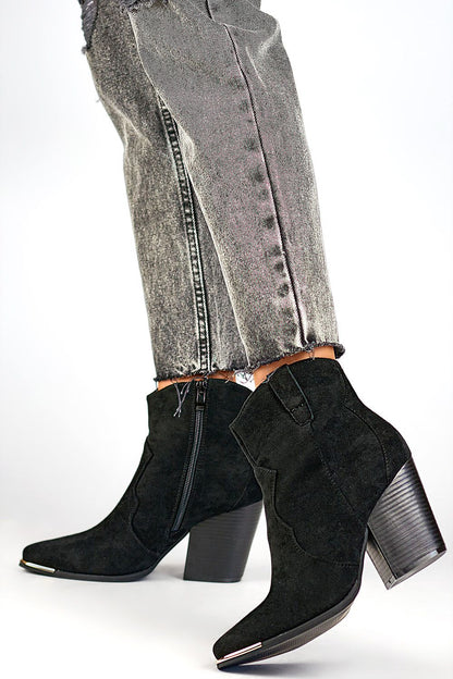  Botine cu toc model 200878 PRIMO 