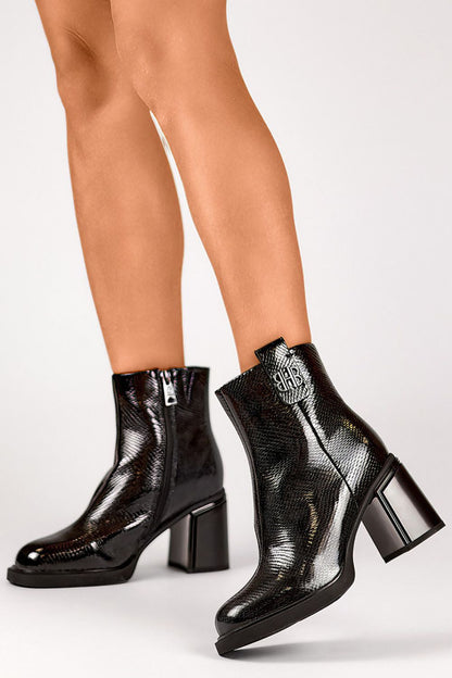  Botine cu toc model 202872 PRIMO 