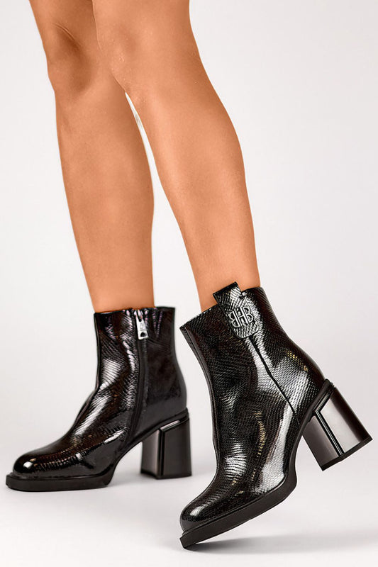  Botine cu toc model 202872 PRIMO 