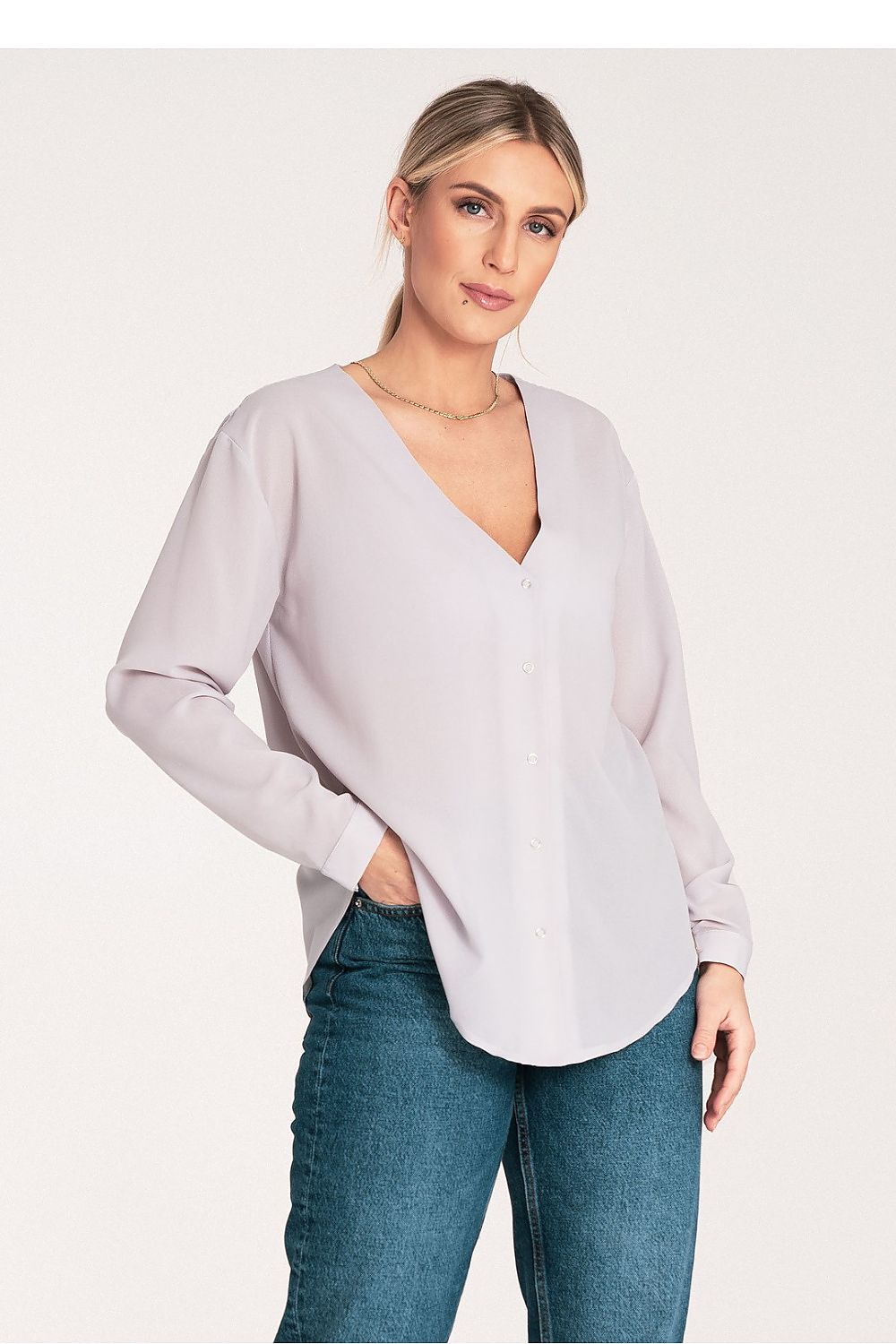 Cămaşă cu mânecă lungă model 204325 Figl 
