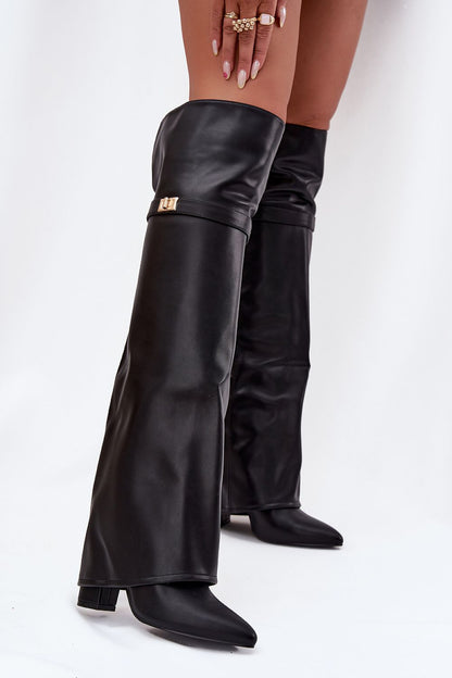  Cizme cu toc model 217223 Step in style 