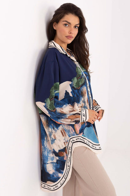  Cămaşă cu mânecă lungă model 218393 Rue Paris 