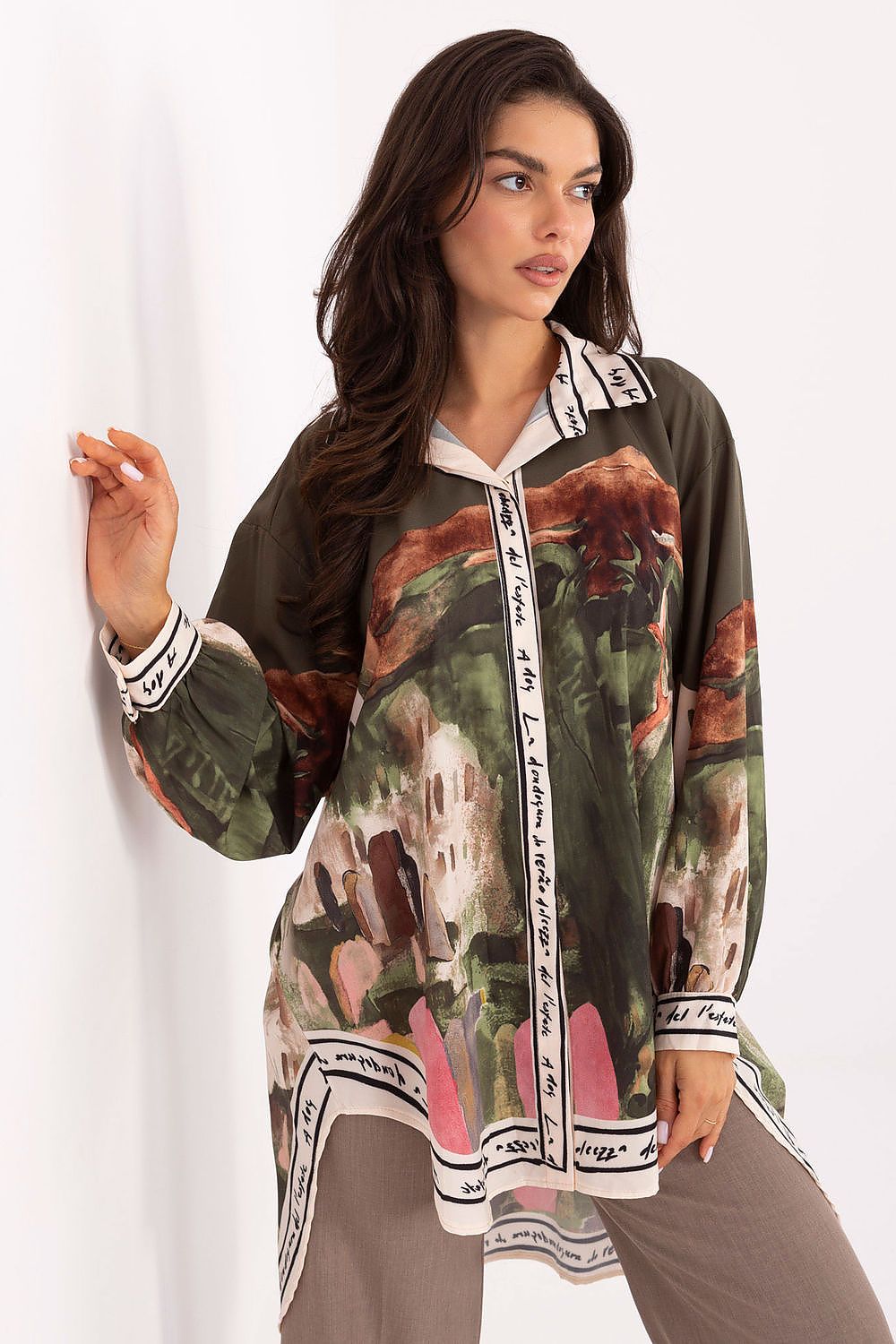  Cămaşă cu mânecă lungă model 218394 Rue Paris 