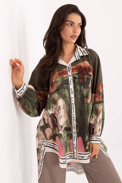  Cămaşă cu mânecă lungă model 218394 Rue Paris 