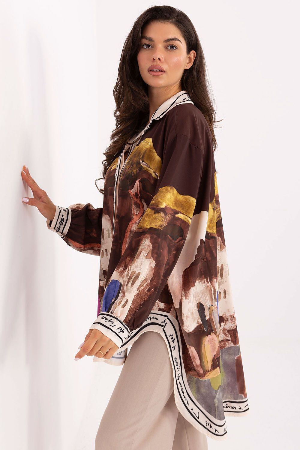  Cămaşă cu mânecă lungă model 218396 Rue Paris 