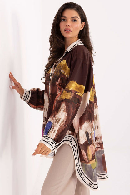  Cămaşă cu mânecă lungă model 218396 Rue Paris 