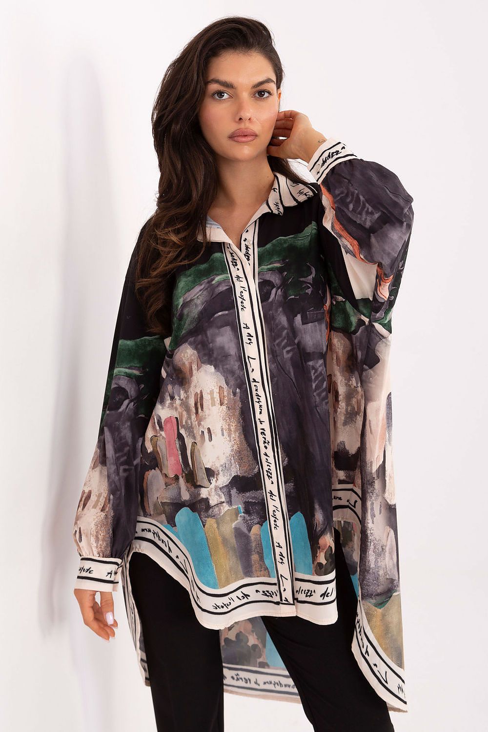  Cămaşă cu mânecă lungă model 218397 Rue Paris 