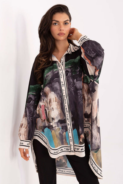  Cămaşă cu mânecă lungă model 218397 Rue Paris 