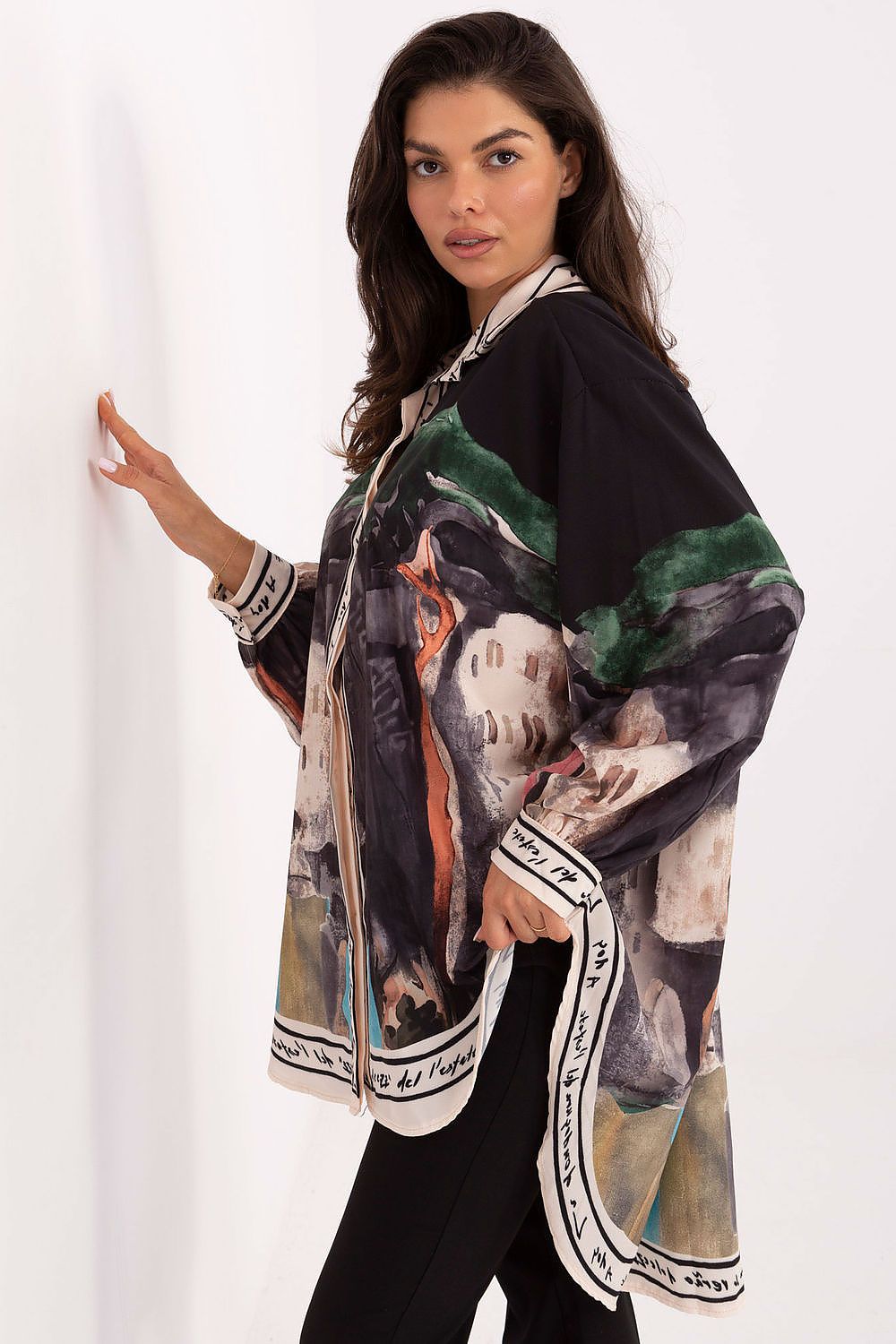  Cămaşă cu mânecă lungă model 218397 Rue Paris 