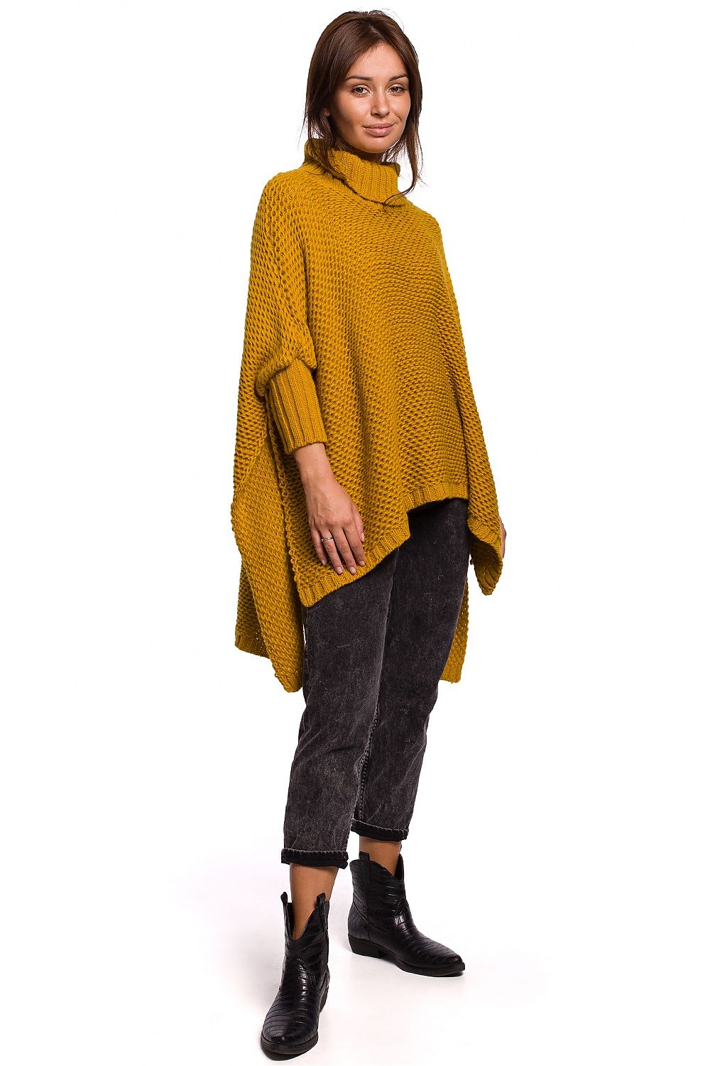  Ponczo model 148265 BE Knit 