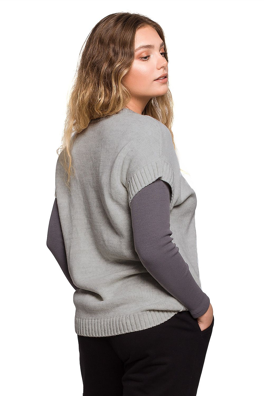  Vestă model 157585 BE Knit 