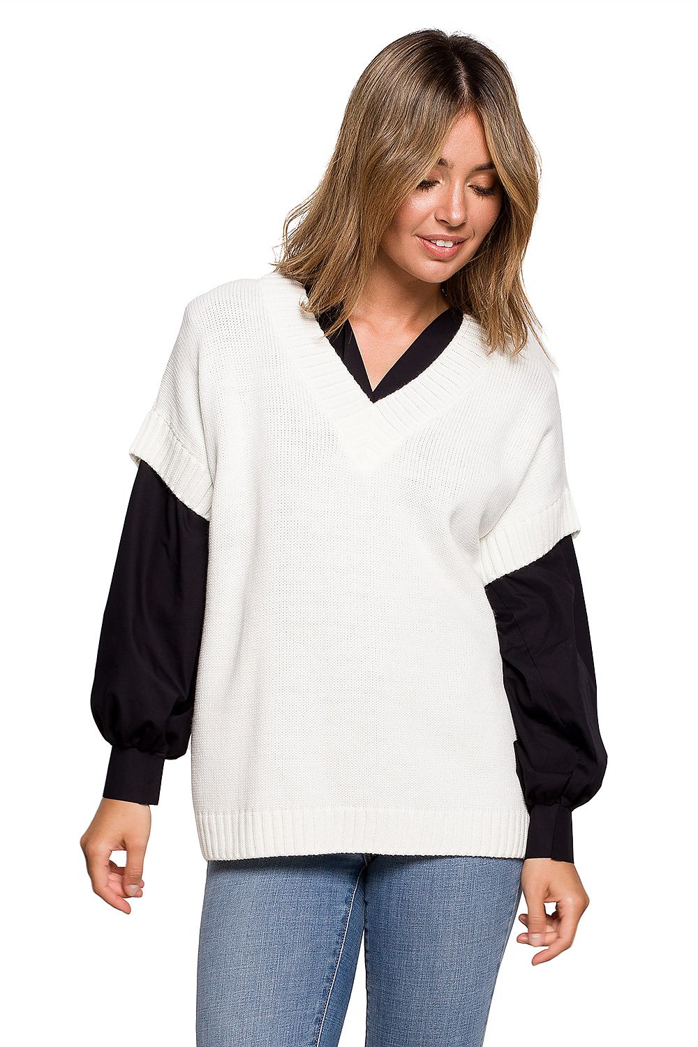  Vestă model 157586 BE Knit 