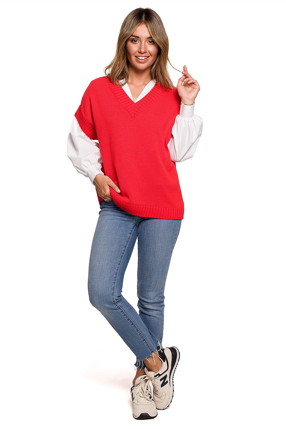  Vestă model 157587 BE Knit 