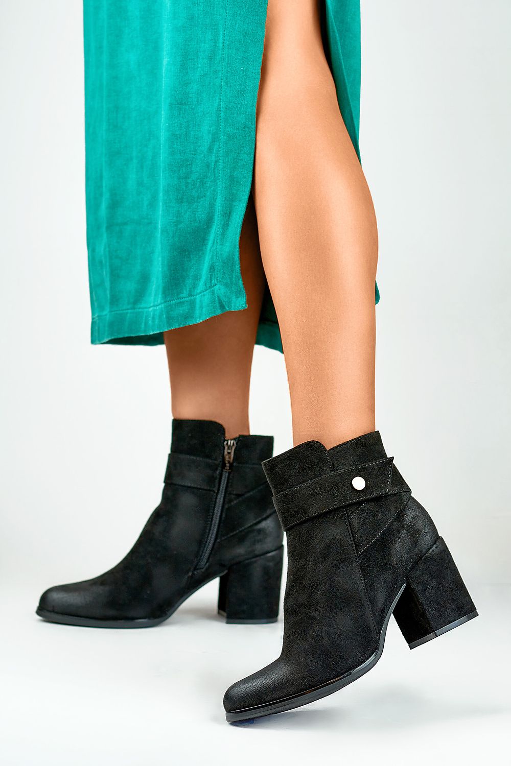  Botine cu toc model 184853 PRIMO 