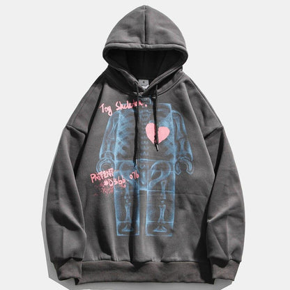 Letter Printed Streetwear Hoodie