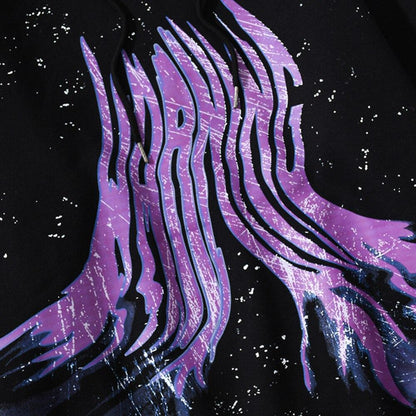 Graffiti Letter Print Hoodie