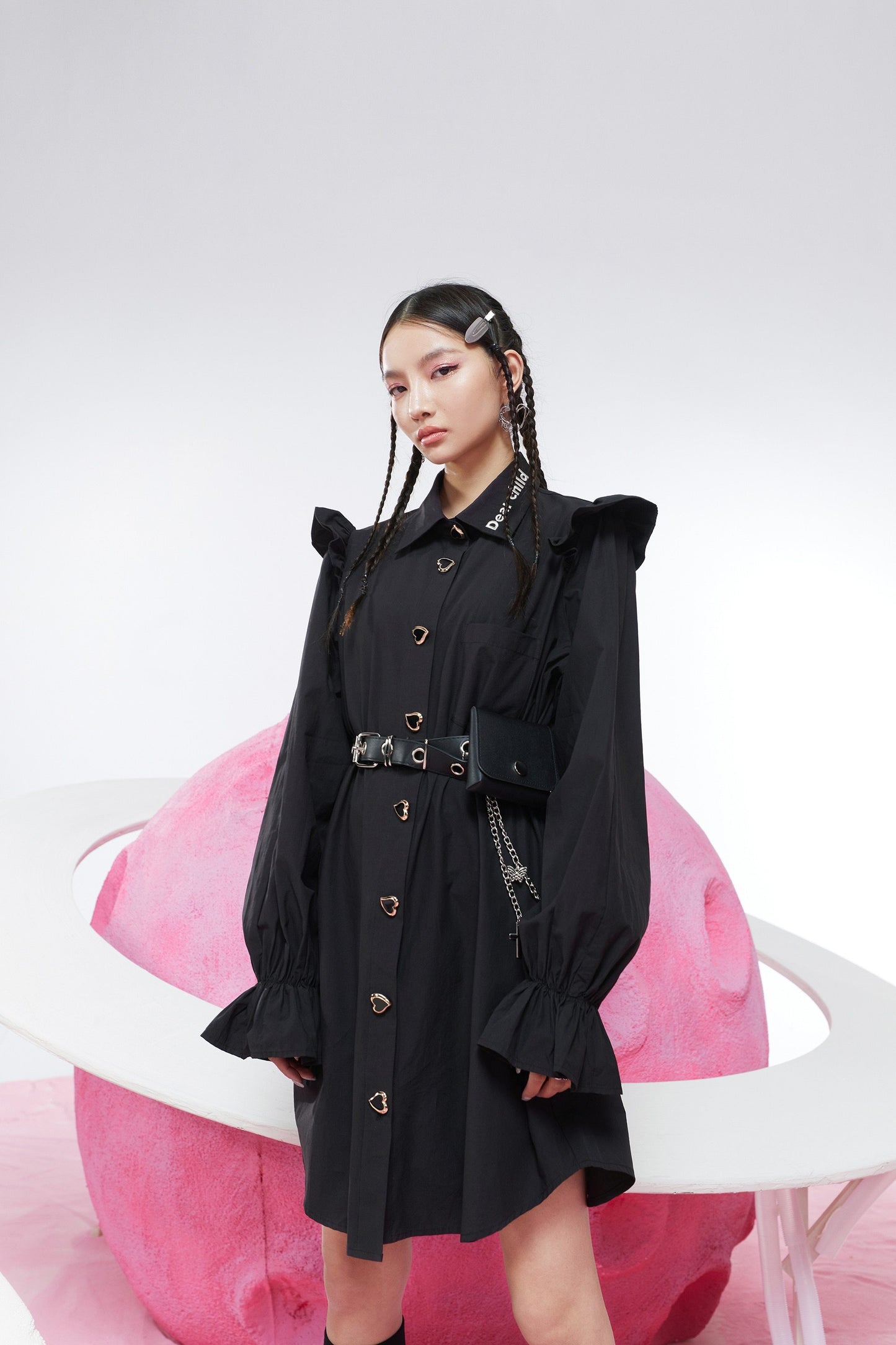 Harajuku Casual Shirt Dress