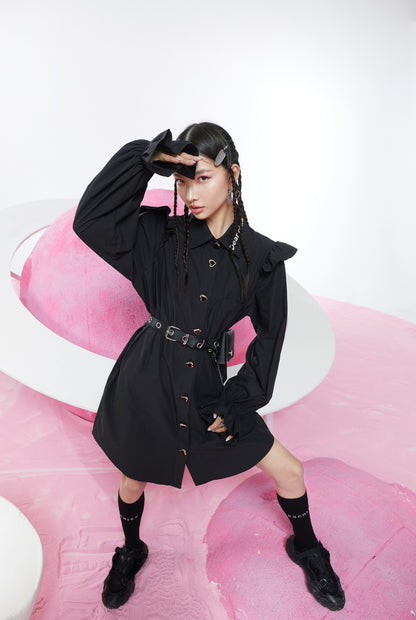 Harajuku Casual Shirt Dress