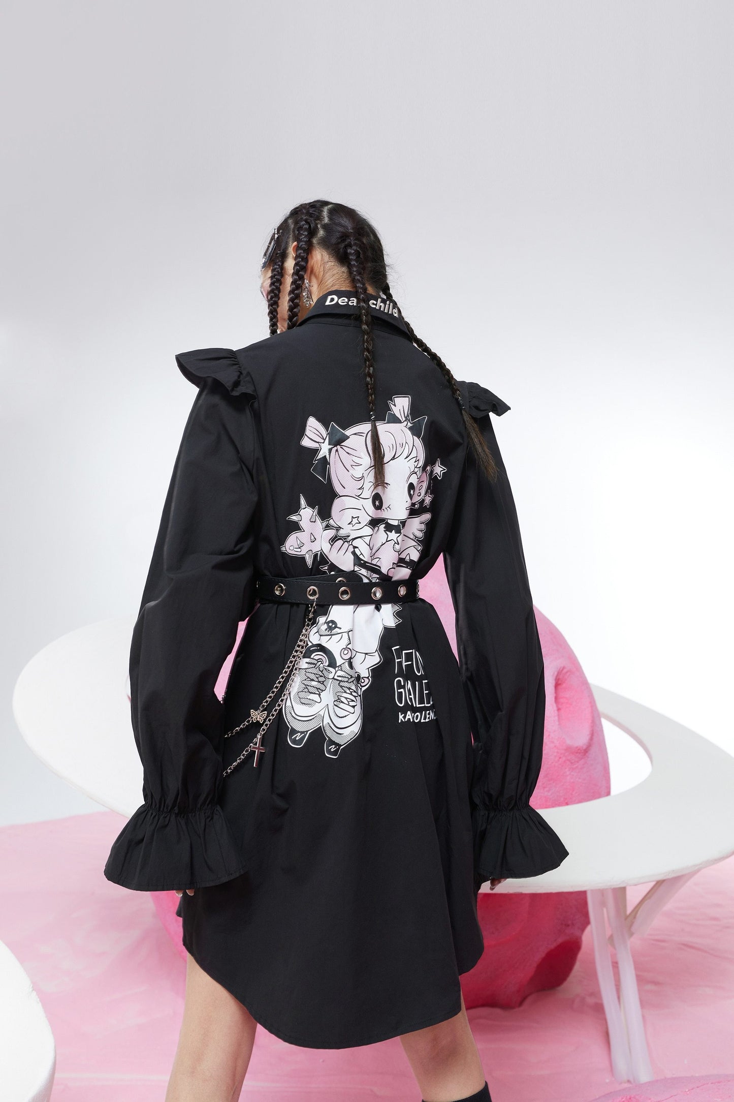 Harajuku Casual Shirt Dress