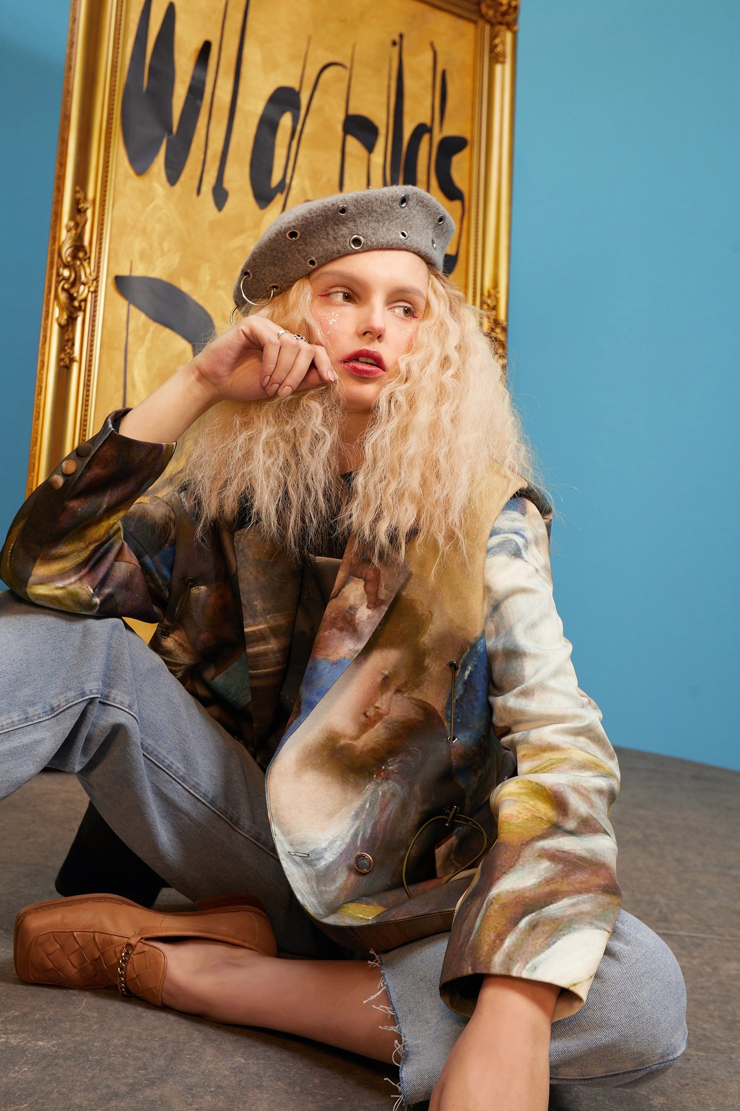 Graphic Korean Blazer