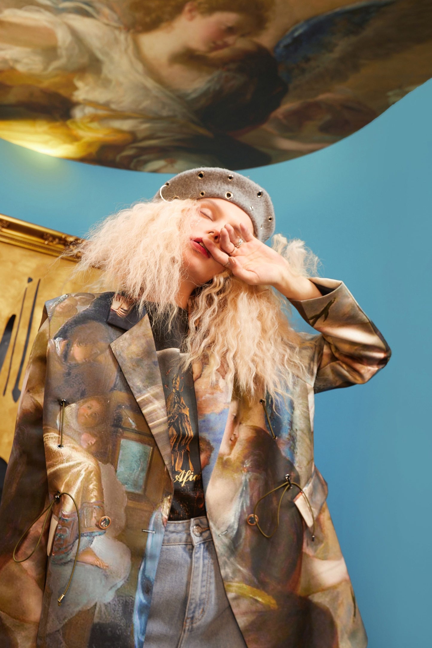 Graphic Korean Blazer