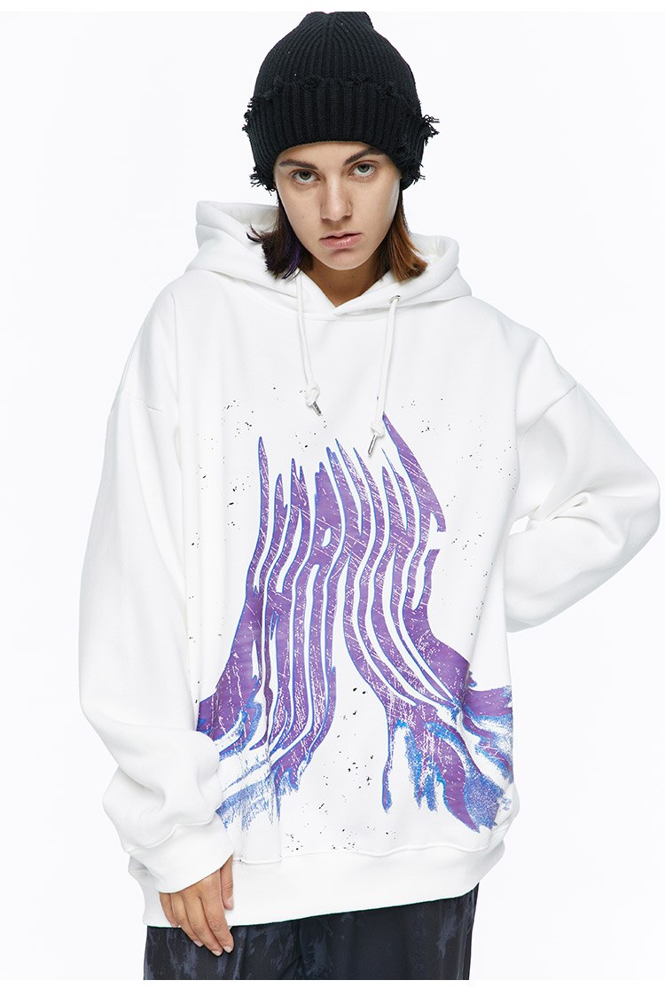 Graffiti Letter Print Hoodie