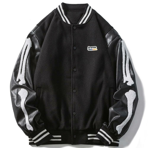 Patchwork Baseball Varsity Jacket