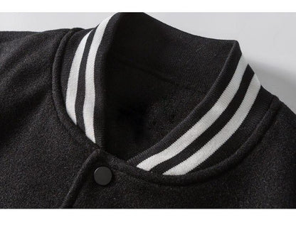 Patchwork Baseball Varsity Jacket