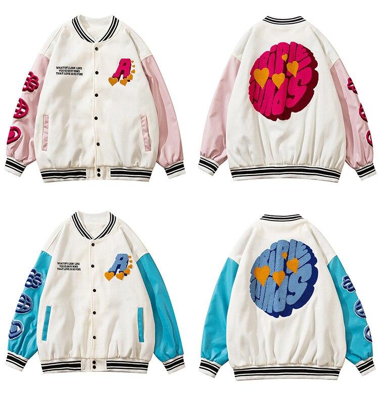 Furry Patchwork Oversized Bomber