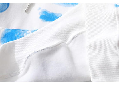 Heart Inkjet Letter Printed Hoodie
