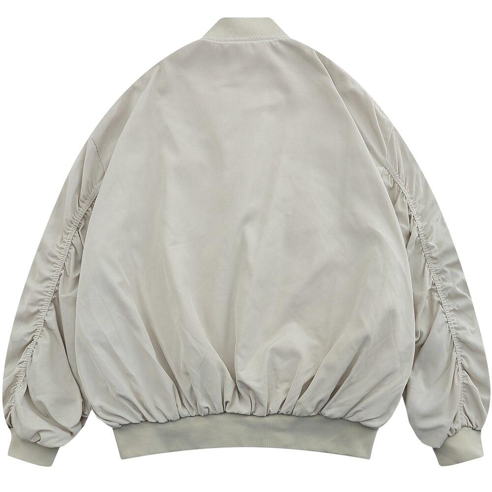 Punk Letter Patch Bomber Jacket