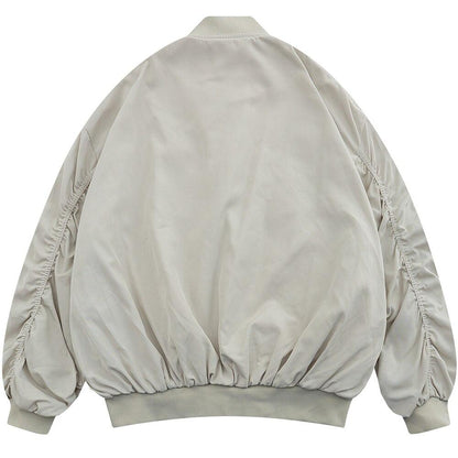 Punk Letter Patch Bomber Jacket