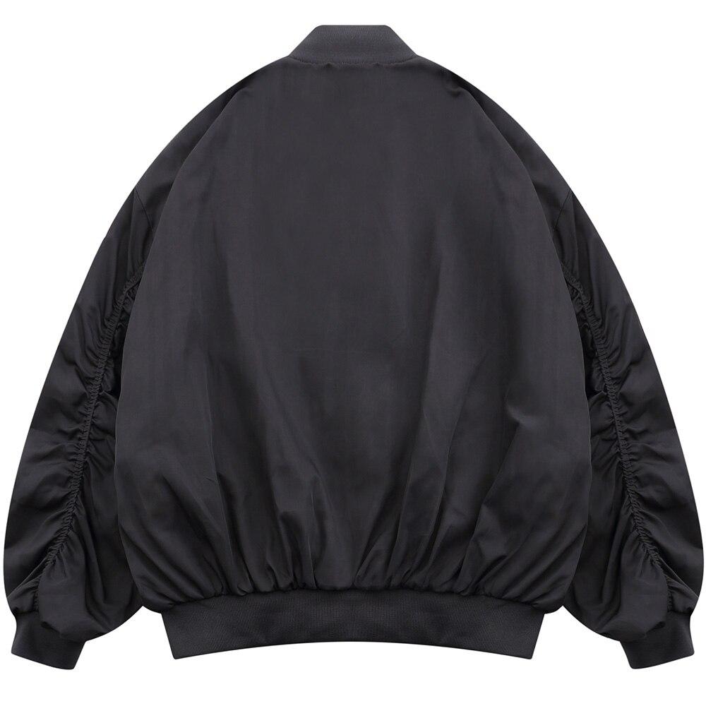 Punk Letter Patch Bomber Jacket