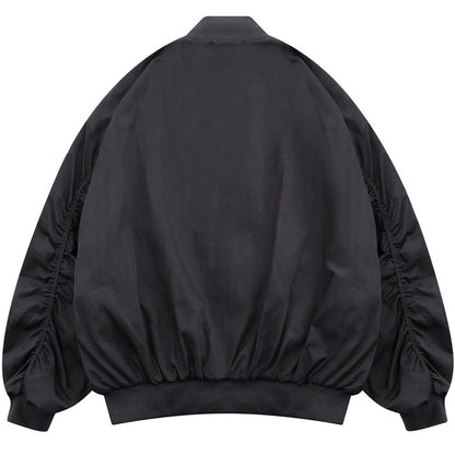Punk Letter Patch Bomber Jacket