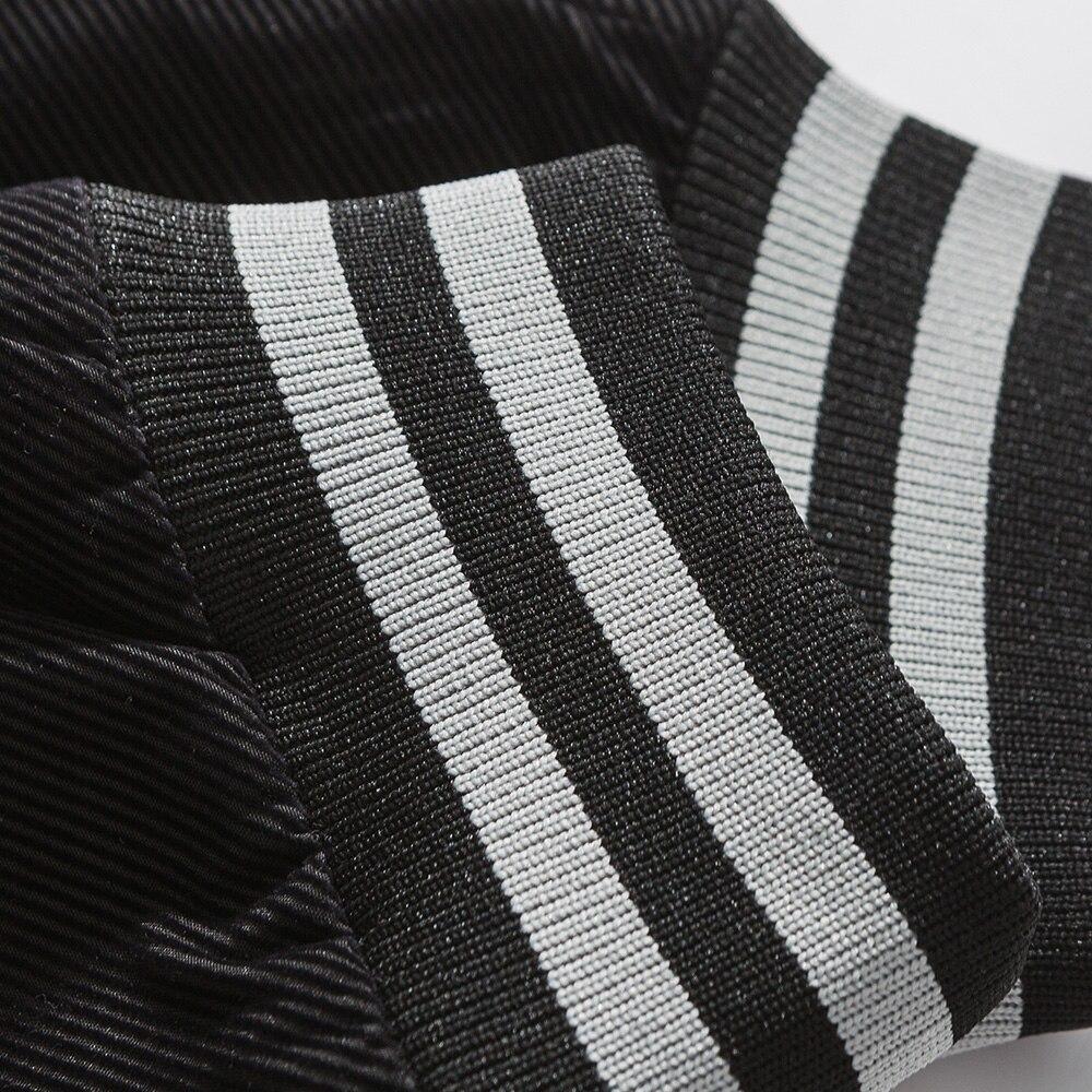 Jacket Men Reflective Strip Patchwork Letter Embroidery Zipper Coat