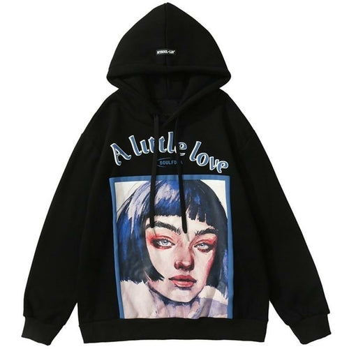 Girl Letter Printed Hoodie