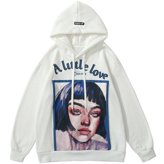 Girl Letter Printed Hoodie