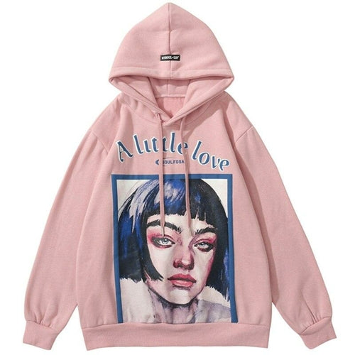Girl Letter Printed Hoodie